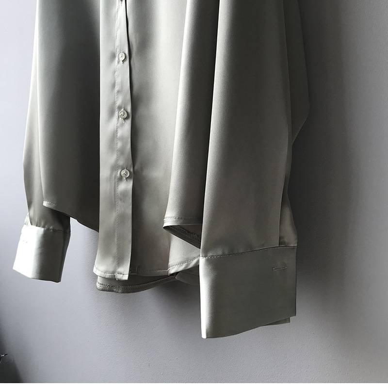 Button Up Elegant Silk Shirt