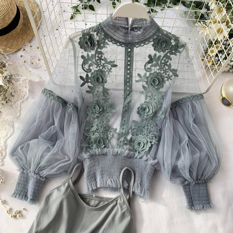 Sheer Lace Blouse