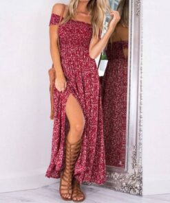Women’s Bardot Bohemian Maxi Dress