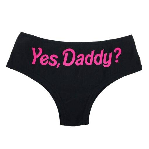 Yes Daddy Letter Print Panty