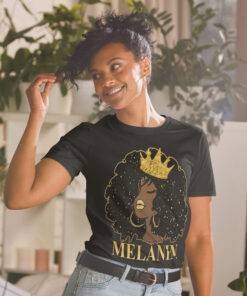 Black Girl Magic Afro Melanin Queen T-Shirt