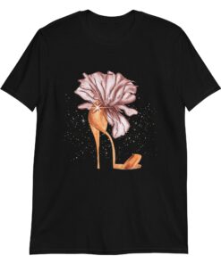 High-Heel Floral Print T-Shirt