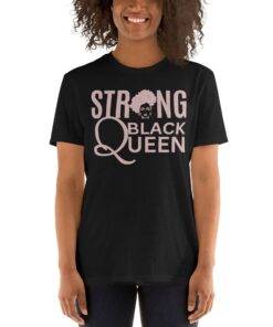 Strong Black Queen Rose Melanin Diva Afro Sexy T-Shirt